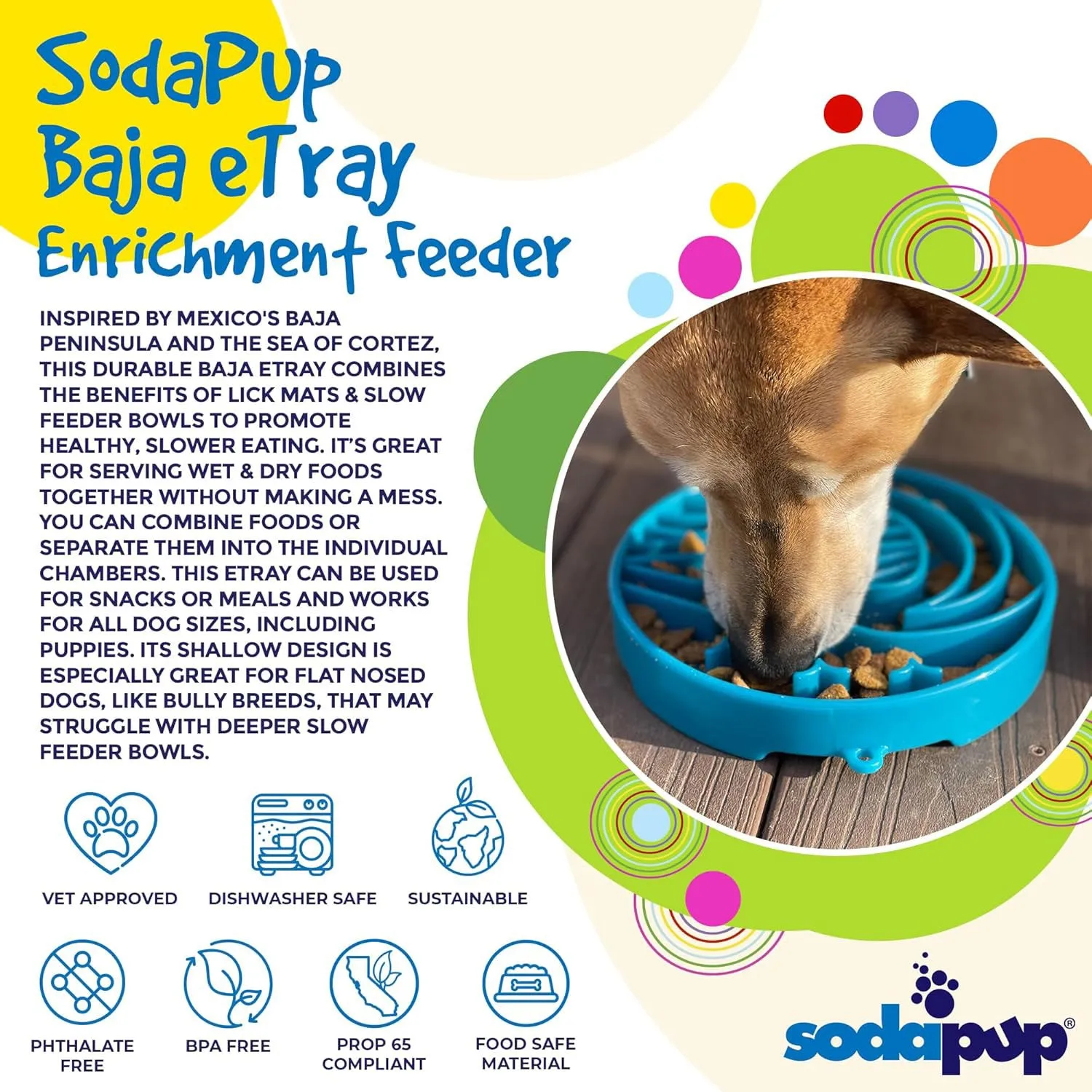 SodaPup Baja Design Enrichment Slow Feeder