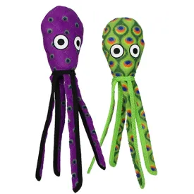 Tuffy Ocean Squid for Dogs - Large [In Purple or Green]