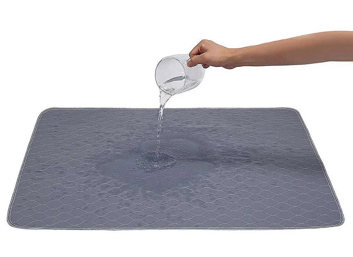Two Pack of Large Reusable, Washable, Pet Pads in Grey (60cm x 90cm)