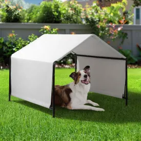 VINGLI Dog Shade Shelter Outdoor Tent for Large Medium Dogs, 4'x4'x3.3' Dog Canopy Outside Sun Rain Pet House for Cats Pigs Livestock with Waterproof Roof Ground Nails