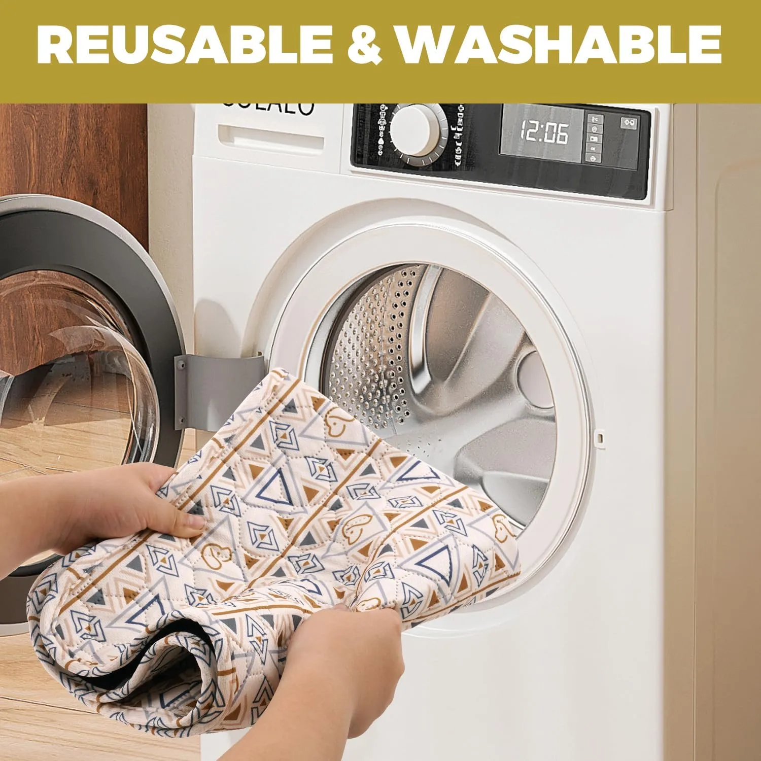 Washable Dog Pee Pads, 2-Pack Absorbent Reusable Puppy Pads, Machine Washable, Soft and Non-Slip, Waterproof and Leak-Proof Training Mats, Perfect for Crate, Sofa, Playpen, Bed