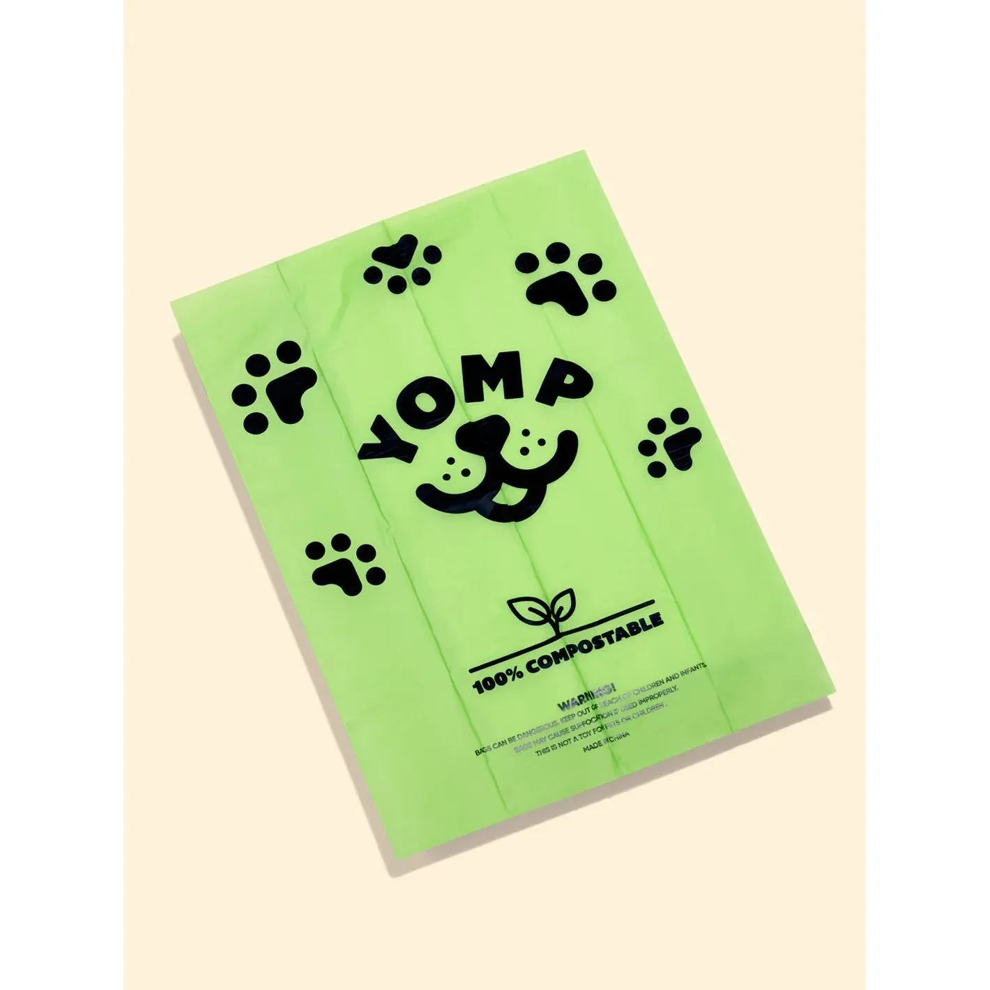 Yomp Doggie Doo Doo Compostable Poop Bags 6 Rolls 60 Bags^^^
