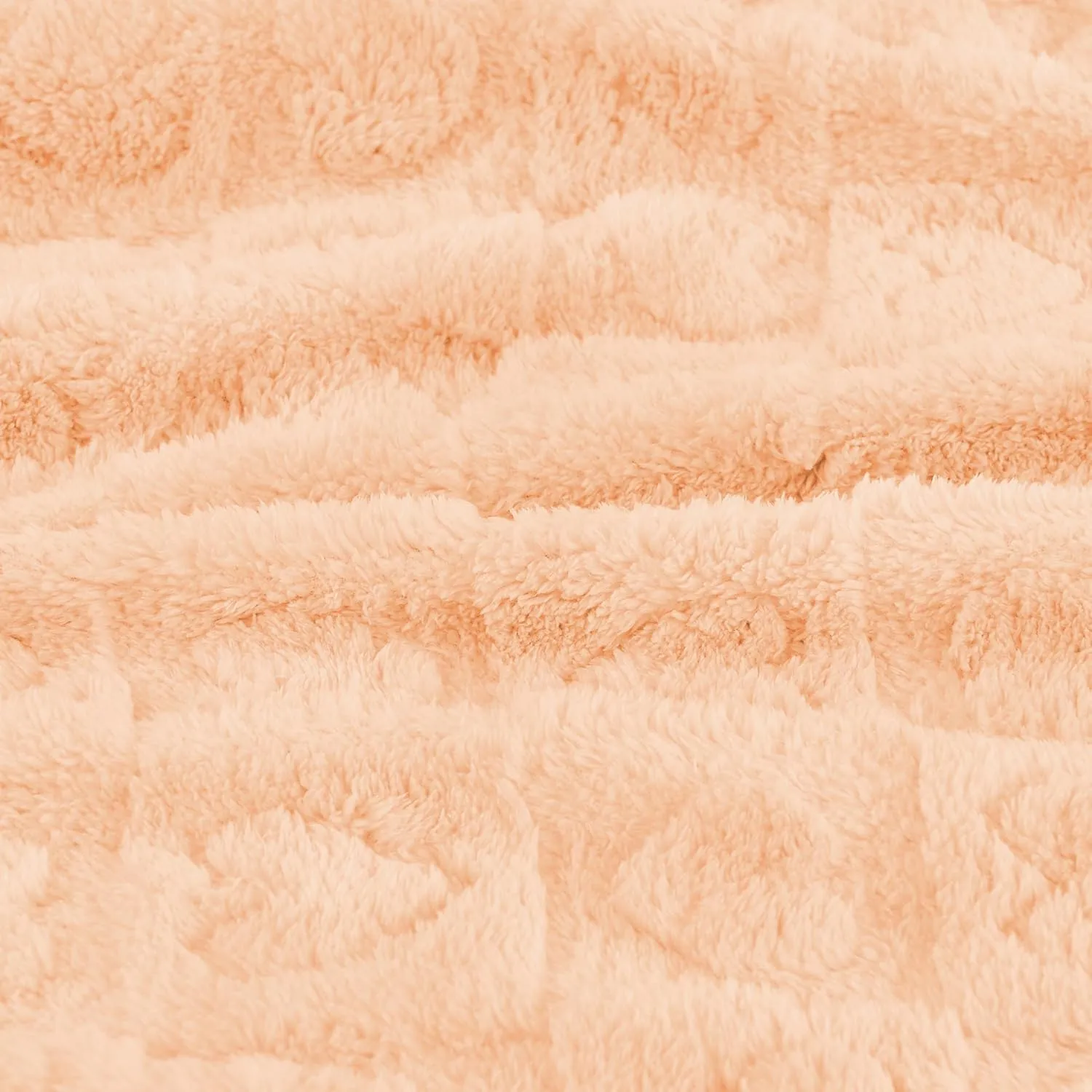 Yurhap Fleece Baby Blanket Heart Checkered, Ultra Soft Cozy Baby Blankets for Girls Boys, Fluffy Infant Toddler Newborn Receiving Gifts for Crib Stroller 30"x40" (Apricot Pink)